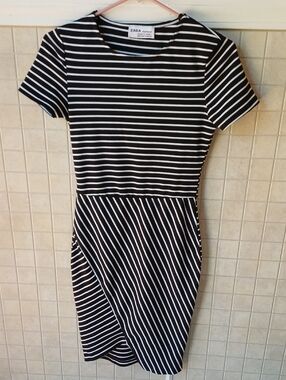 Zara Striped Midi Dress
